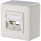 Metz - MEZ130B10D20002-E Modul Anschlussdose AP 2 Port 43 mm rein