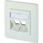 Metz - MEZ130B20D21002KE Datendose 2Port UP RAL9010 leer desingfA