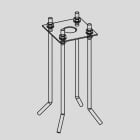 ARCLUCE SPA - ACL1099412X-16 PIASTRA CON TIRANTI QUADRIO180