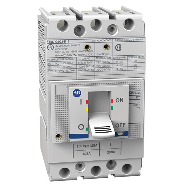 ROCKWELL AUTOMATION - RCK140G-H3F3-D12 140G 125A H FRAME MOLDED CASE CKT-BKR
