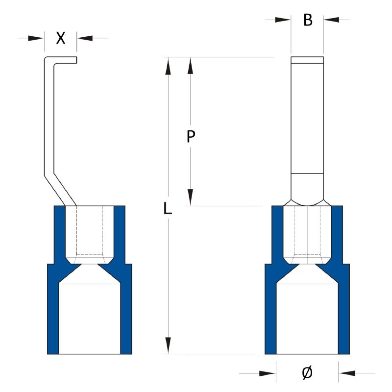WEIDMULLER - WEI1312450000 HBT 2,5 - 3,0 BL