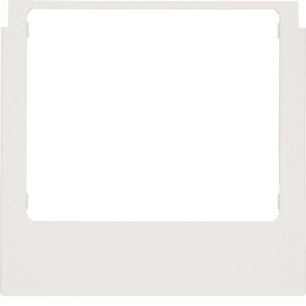 BERKER - BRK13191909 PLACCA WDT SQUADRATA IN PVC BIANCA POL.