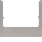 BERKER - BRK13192204 PLACCA WDT SQUADR ACC.SABBIATO ARGENTO