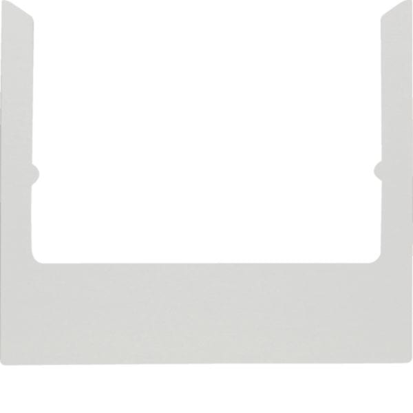 BERKER - BRK13192284 PLACCA WDT SQUADR ALLUMIN SABBIAT ARGENT