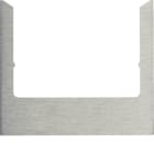 BERKER - BRK13193606 PLACCA WDT SQUADR ACC.SPAZZOLATO ARGENT