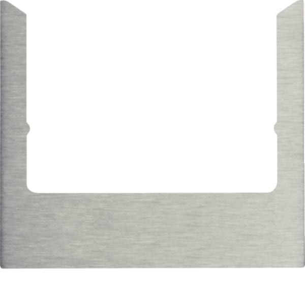 BERKER - BRK13193606 PLACCA WDT SQUADR ACC.SPAZZOLATO ARGENT