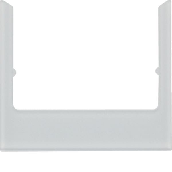 BERKER - BRK13196414 PLACCA WDT SQUADRATA IN VETRO ARGENTO