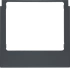 BERKER - BRK13197006 PLACCA WDT SQUADRATA IN PVC NERA