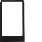 BERKER - BRK13206616 CORNICE SQUADRATA GRANDE VETRO NERO