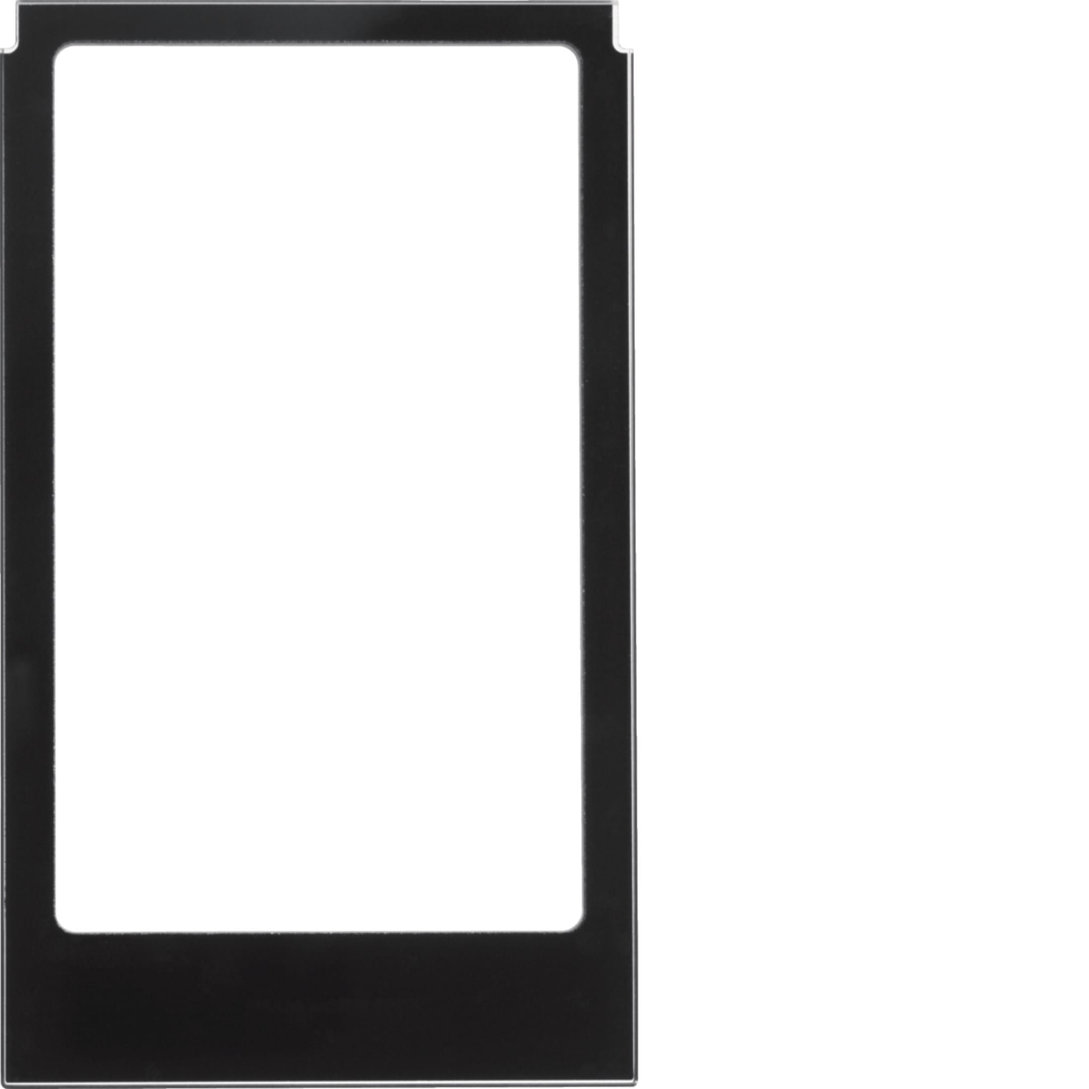 BERKER - BRK13206616 CORNICE SQUADRATA GRANDE VETRO NERO