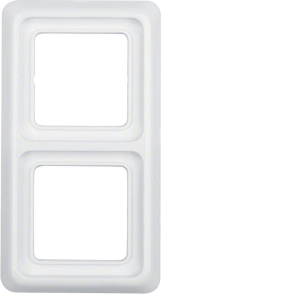 BERKER - BRK132909 Rahmen 2fach wg UP IP44 polarweiB glanze
