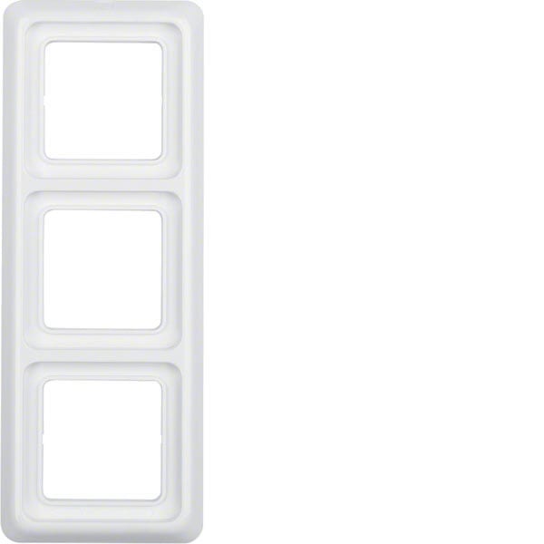 BERKER - BRK133009 Rahmen 3fach wg UP IP44 polarweiB glanze