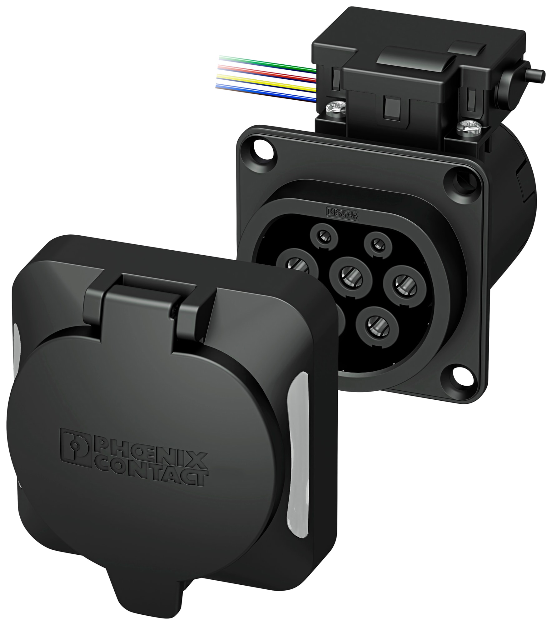 PHOENIX CONTACT - PHC1164423 EV-T2M3SO12-4P-P-SET SET SOCKET T2 PREMI