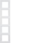 BERKER - BRK13537009 Rahmen 5fach senkrecht Berker K.1 polarw