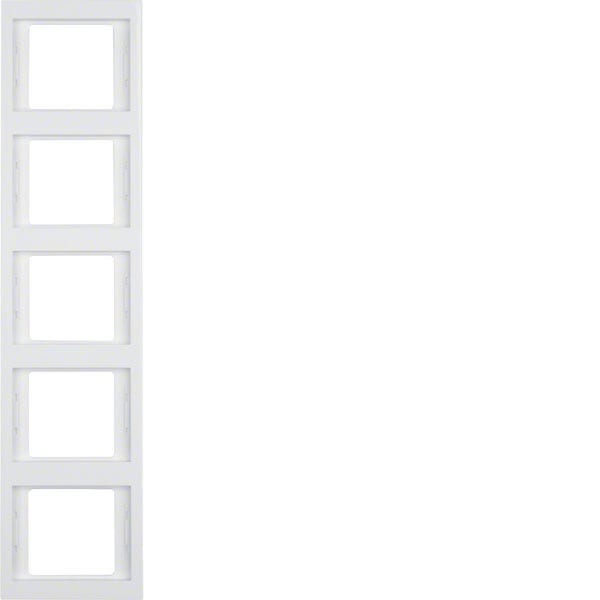 BERKER - BRK13537009 CORN.5P X MONT. VERTICALE K1 BIA.POL.