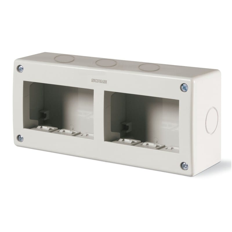 SCAME PARRE SPA - SCA136.4126 CONTENITORE PORTAFRUTTO PARETE IP40 6MOD