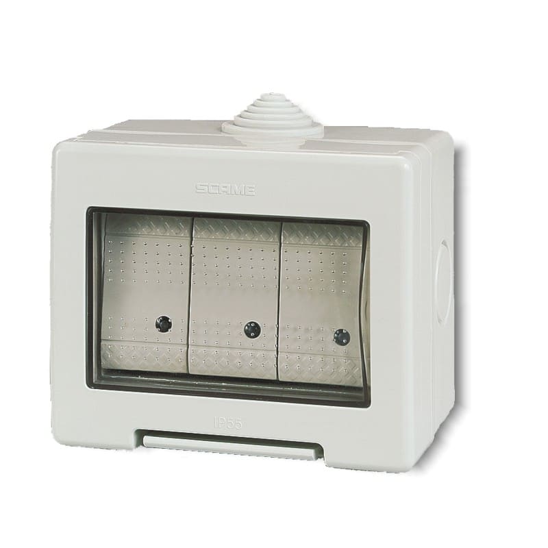 SCAME PARRE SPA - SCA136.5124-411 CONT.IP55 2+2 MOD.+ 2 PR.FRANCESI
