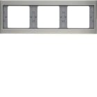 BERKER - BRK13737004 CORN.3P X MONT.ORIZZ.K5 INOX, MET.OP.