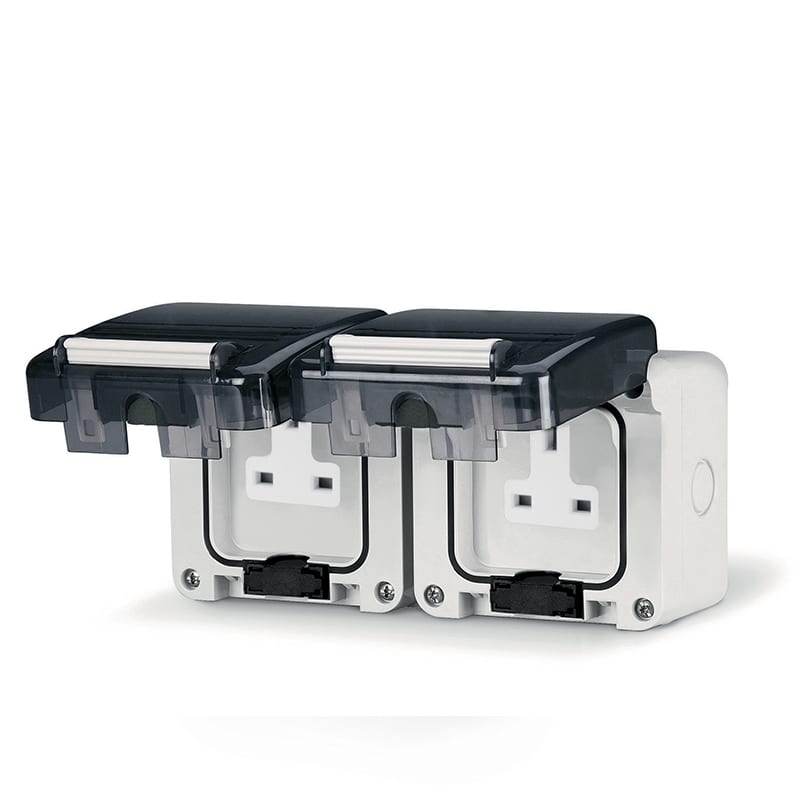SCAME PARRE SPA - SCA137.6002 DOPPIA PRESA BS1363 13A PARETE
