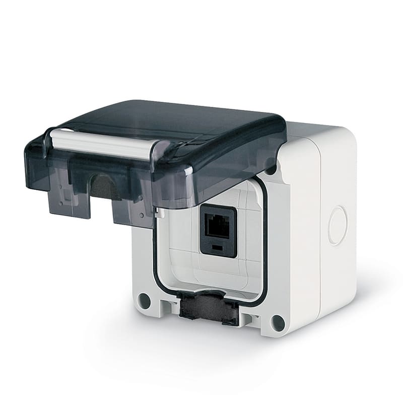 SCAME PARRE SPA - SCA137.6481.60 PR.EDP CAT6 RJ45 PLUG 8/8 N/SCH. PARETE