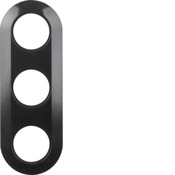 BERKER - BRK138131 CORNICE 3P SERIE 1930 NERO LUCIDO