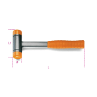 BM SPA - BMM013920050 Mazzuole antirimbalzo con battenti intercambiabili in materiale plastico manico in acciaio