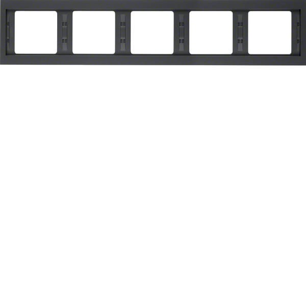 BERKER - BRK13937006 Rahmen 5fach waagerecht Berker K.1 anthr