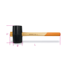 BM SPA - BMM013930060 Mazzuole con doppia testa in gomma dura e manico in legno