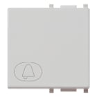 VIMAR SPA - VIW14022.C.SL TASTO 2M SIMBOLO CAMPANELLO SILVER