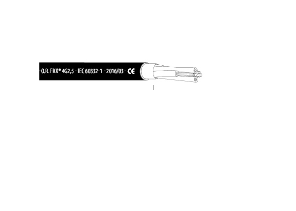 TE.CO. SRL - TEO28078 CAVO FRX 3G 0,5 NE.NUM.+G/V NERO