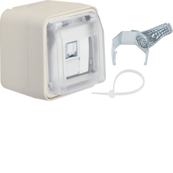 BERKER - BRK14093502 PR.RJ 8 POL SCHERM + COP. CAT.6 W1 BIA