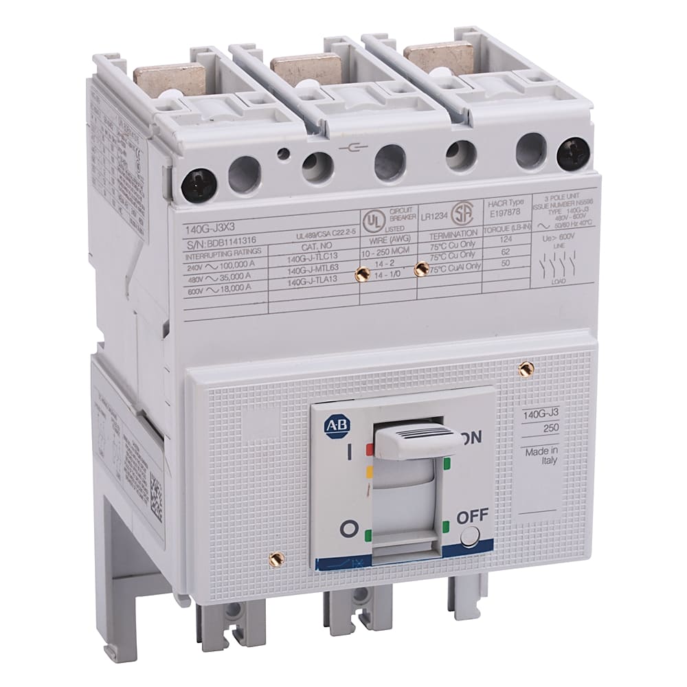ROCKWELL AUTOMATION - RCK140G-J3I3-D25 250A J FRAME MOLDED CASE CKT-BKR
