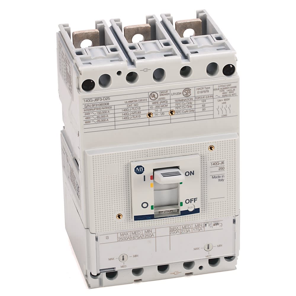 ROCKWELL AUTOMATION - RCK140G-J6F3-D20 140G 250A J FRAME MOLDED CASE CKT-BKR