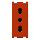 VIMAR SPA - VIW14203.AB.R PRESA 2P+T16A P17/11 ANTIBATTERICO ROSSO
