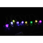 GIOCOPLAST NATALE SP - GCP14210428 10 PUPAZZI DI NEVE A LED RGB, MT.1,80