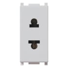 VIMAR SPA - VIW14233.SL Presa 2P 16A USA+EU ø4,8mm Silver