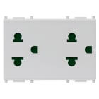 VIMAR SPA - VIW14249.SL Due prese SICURY 2P+T 16A USA+EU Silver