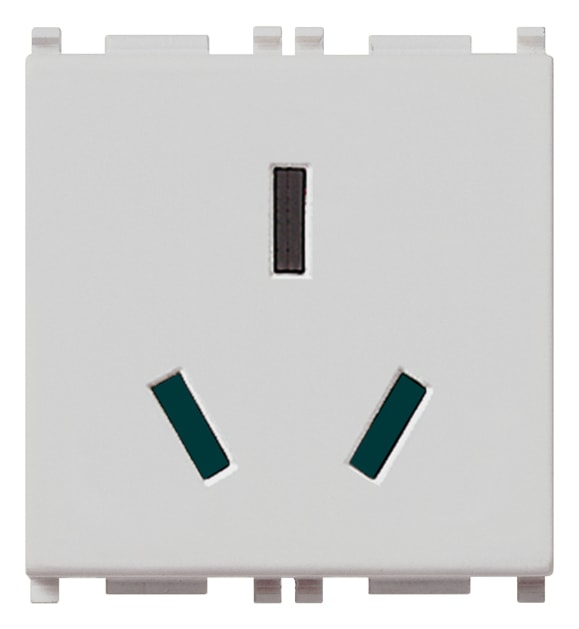 VIMAR SPA - VIW14254.SL PRESA SICURY 2P+T 16A CINESE SILVER