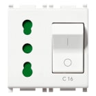 VIMAR SPA - VIW14273 PRESA 2P+T 16A P17/11 INTB+MT C16 BIANCO