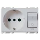 VIMAR SPA - VIW14276.SL Presa 2P+T 16A P30 intb+MT C16 Silver