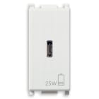 VIMAR SPA - VIW14292.C.25 Alimentatore USB C PD 25W bianco