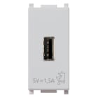 VIMAR SPA - VIW14292.SL UNITA ALIMENTAZIONE USB 5V1,5A 1M SILVER