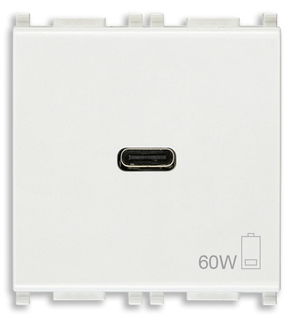 VIMAR SPA - VIW14298.60 ALIMENTATORE USB C 60W PD BIANCO