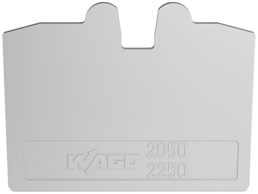 WAGO ITALIA SRL - WAG2050-1291 PIASTRA TERMINALE INTERMEDIA SPESSORE 1,