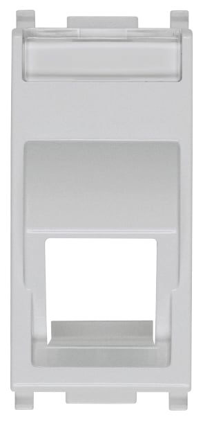 VIMAR SPA - VIW14343.K.SL ADATTATORE RJ45 INCLINATO SILVER