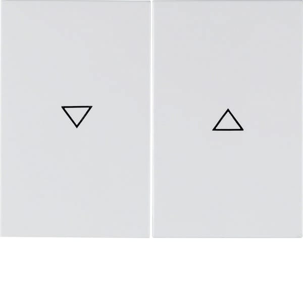 BERKER - BRK14357109 Wippen m Aufdruck Pfeil K.1 pw glänz