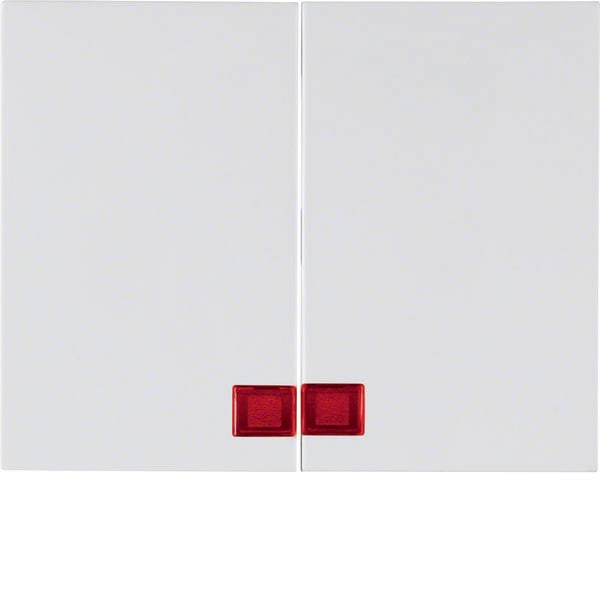 BERKER - BRK14377009 Wippe 2fach Berker K.1 polarweiB glanzen