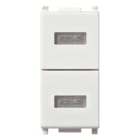 VIMAR SPA - VIW14388 DOPPIA SPIA NEUTRA BIANCO