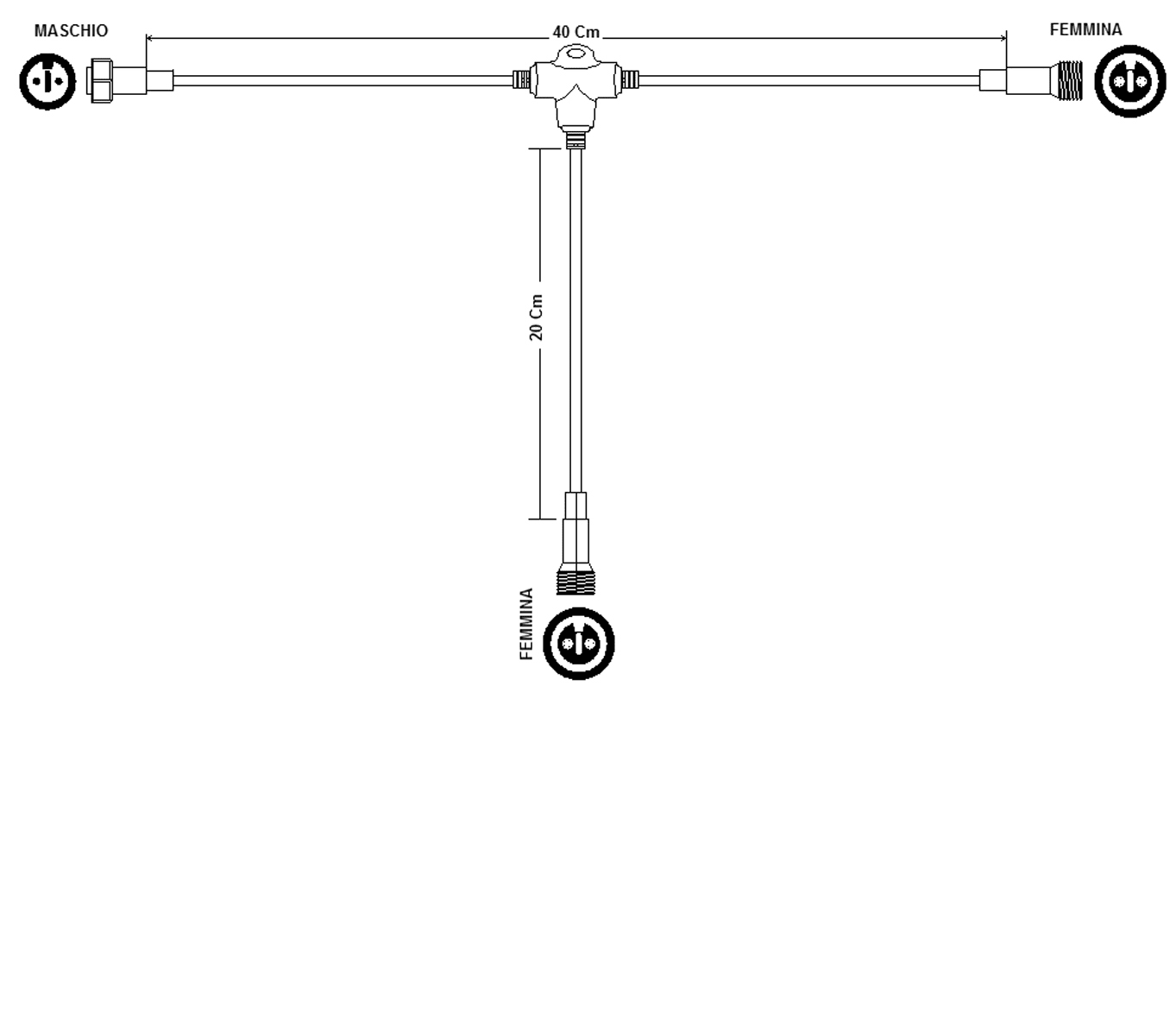 GIOCOPLAST NATALE SP - GCP14410106 CONNETTORE A T