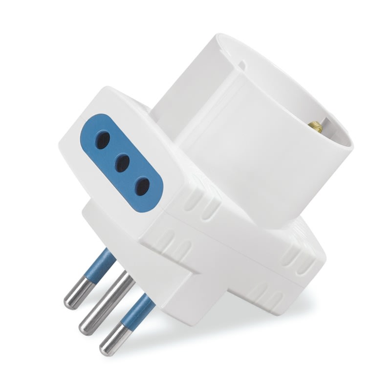 SCAME PARRE SPA - SCA144.457 ADATTATORE AZZURRA P30 +2 PR. 2P+T 10A